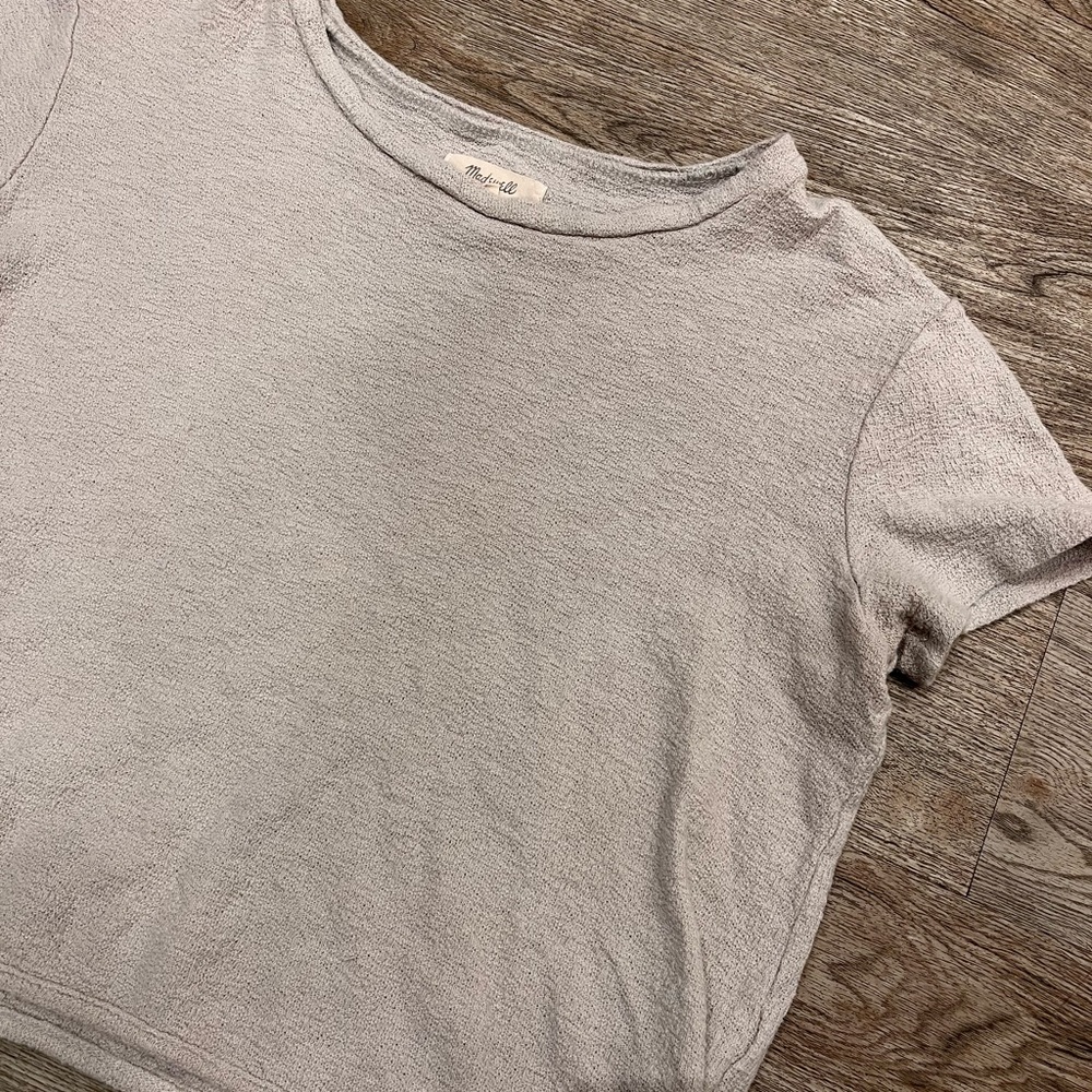 Madewell Short Sleeve Crop Top XS